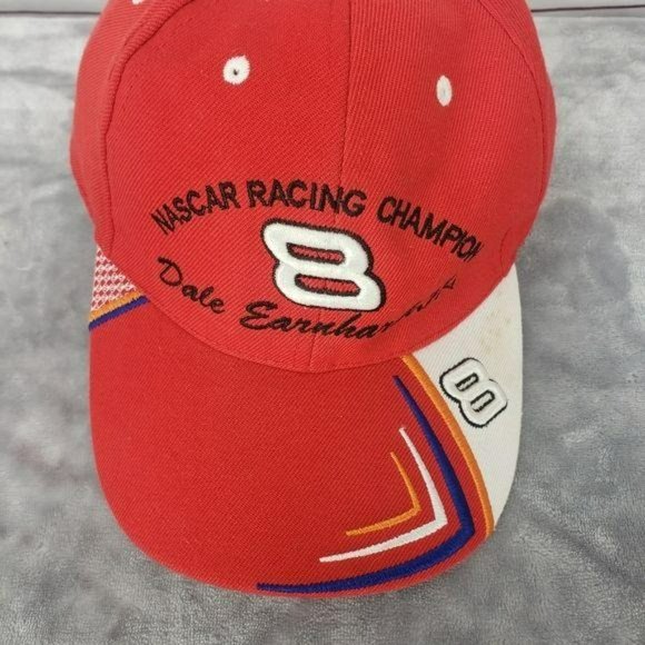 NASCAR‎ Racing #8 Dale Earnhardt Jr Hat Red strapback Baseball Trucker Cap - Picture 4 of 9